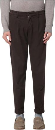 Fay Bruine Casual Broek - Heren - Slim Fit Broeken - Bruin - W32 - Broeken
