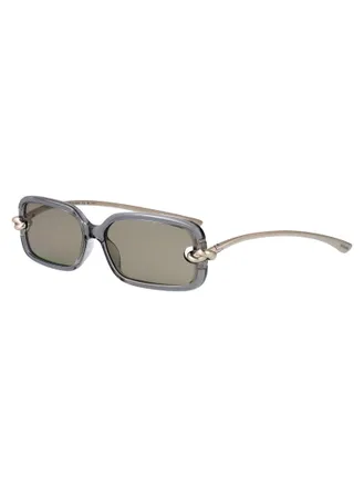 Bottega Veneta BV1439S Grey Injected Frame Sunglasses - Gray