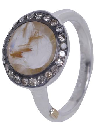 Rosa Maria Ring With Diamonds And Rutilated Quartz Julia 3 V