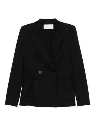 Harris Wharf London double-breasted blazer - women - Virgin Wool - 44 - Black
