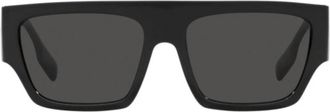 Burberry Micah Zonnebril - Heren - Accessoires - Zwart - Maat: 58 MM Nylon