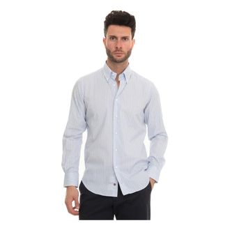 Carrel Casual Shirt - Heren - Casual Overhemden - Blauw - M - Katoen - Overhemden