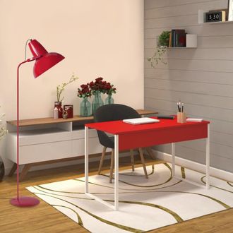 Tosel L&aacute;mpara para leer metal Alt.150cm rojo Pantalla: rojo