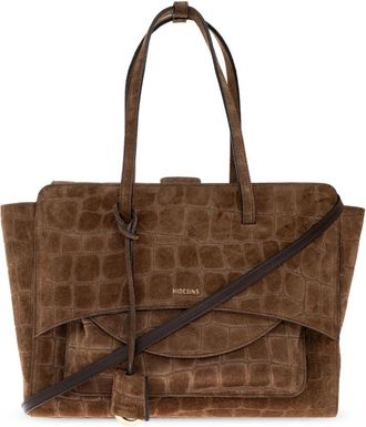 Hidesins Flap Grote Tas - Dames - Shoppers - Bruin - ONE Size - Leer - Tassen