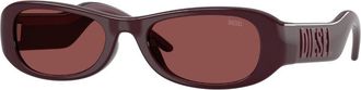 Diesel DL3020U 205275 Mens Sunglasses Purple Size 52