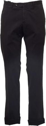 Pantaloni Torino Slim Fit Broeken - Heren - Chinos - Zwart - M - Katoen - Broeken
