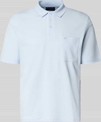 Christian Berg Regular Fit Poloshirt mit Brusttasche in Bleu, Gr&ouml;&szlig;e 3XL