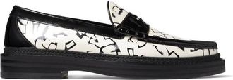 Jimmy Choo London Eric Haze Ezra / M Artwork Loafers, Brand Size 41.5 ( US Size 8.5 )