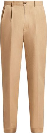 Michael Kors tailored trousers - men - Cotton/Spandex/Elastane/TENCEL Lyocell (LENZING) - 33/32 - Brown