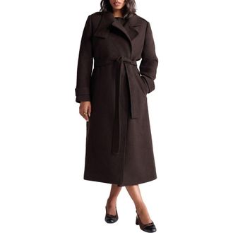 Next Belted Trench Coat in Brown at Nordstrom, Size 12 Us