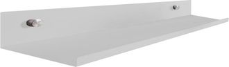 Oresteluchetta Estante de acero blanco mate 5x100x15 cm