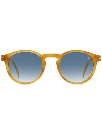 Eyewear by David Beckham round-frame sunglasses - men - Acetate - One Size - Brown