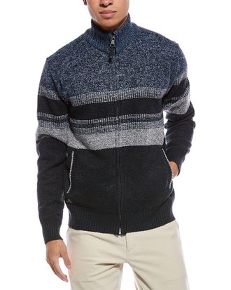 Point Zero Semi Fit Zip Mock Neck Sweater
