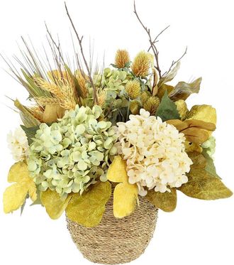 Creative Displays Inc. Handmade 26 Fall Wreath With Hydrangea, Heather & Berries