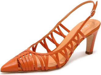 Lella Baldi Lt 970 Slingback - Dames - Pumps - Oranje - 39 EU - Leer - Schoenen