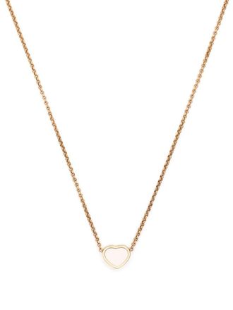 Chopard Collana My Happy Heart in oro rosa 18kt con madreperla