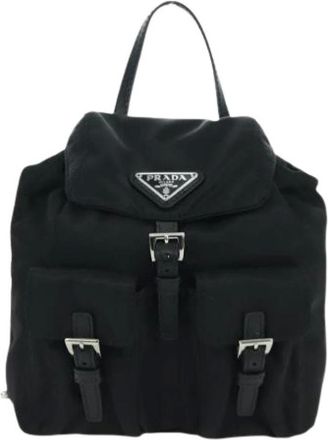 Prada Pre-owned Backpacks, female, Black, Size: ONE SIZE Pre-owned Vintage Shoulder Bag