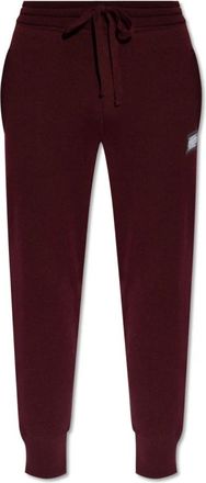Dolce & Gabbana Wollen broek - Heren - Sweatpants - Rood - XS - Wol - Broeken