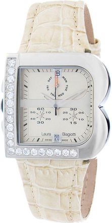 Laura Biagiotti Leather Dress Womens Watch