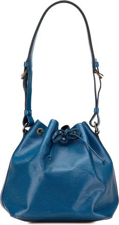 Louis Vuitton Borsa a secchiello Petit Noe in pelle Épi 1994 - Blu
