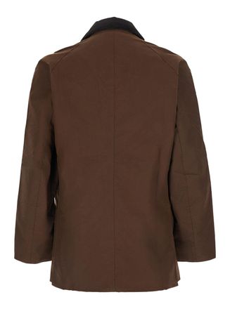 Barbour Mens Jacket Ashby Continuous Coated Brown Cotton Coat