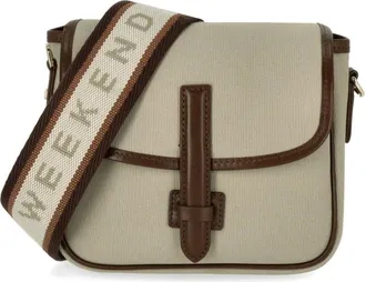 Max Mara Tassen, Dames, Beige, ONE Size, Katoen, Gap Crossbody Tas