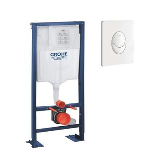 GROHE Estructura Soporte Para Inodoro Solido Con Placa De Accionamiento Blanca - Grohe
