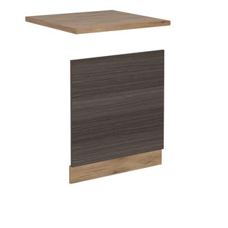 Vicco Panel Frontal R-line, Gris Noble, 60 Cm, Et Roble