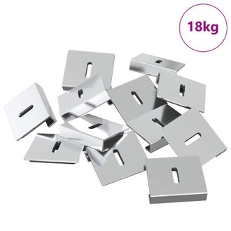 vidaXL Soporte Para Sostener Espejo 340 Pcs N&iacute;quel 35 X 30 X 8,3 Mm Vidaxl