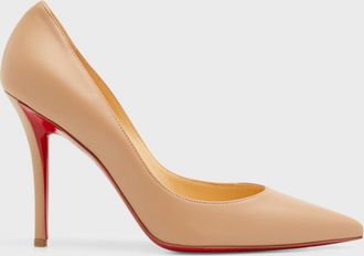 Christian Louboutin 100mm Apostrophy Leather Pointed Pumps