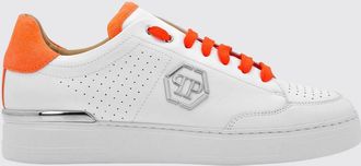 Philipp Plein Sneakers in pelle e suede con monogram e logo Hexagon