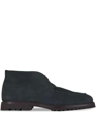 Fratelli Rossetti suede lace-up fastening boots - men - Calf Suede/Calf Leather/Rubber - 11 - Green