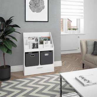 Vicco Librer&iacute;a Luigi, Blanco, 72 X 96.2 Cm Sin Cajas Plegables Vicco