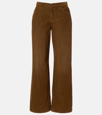 The Row Eglitta cotton corduroy wide-leg pants
