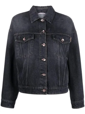 Brunello Cucinelli Denim jack - Grijs