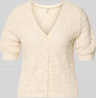 Only Regular Fit Strickjacke mit Baumwoll-Anteil Modell CHLOE in Ecru, Gr&ouml;&szlig;e XL