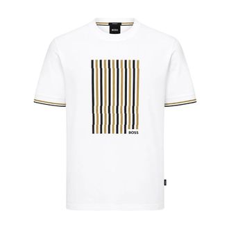 HUGO BOSS Heren, Tops, Wit, Maat: 2XL Katoen