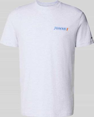 Tommy Jeans Regular Fit T-Shirt aus reiner Baumwolle in Hellgrau Melange, Gr&ouml;&szlig;e XXL