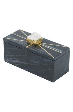 R16 Home Amethyst Marble Box in Black at Nordstrom Rack