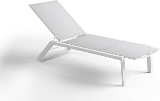 OEM Tumbona De Jard&iacute;n Murcia 67x194 Zumm, Aluminio Blanco, Homms