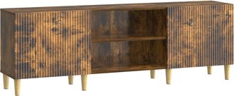 vidaXL Mueble De Tv Roble Ahumado 150 X 31 X 50 Cm Vidaxl