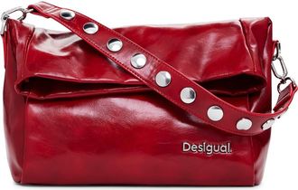 Desigual Patent Faux Leather Handbag in Red at Nordstrom