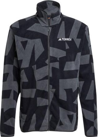 ADIDAS TERREX MT AOP Full Zip Fleece Fleecejacke f&uuml;r Herren | blau/schwarz