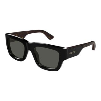 Gucci Zonnebril - Heren - Zonnebrillen - Zwart - 52 MM - Accessoires