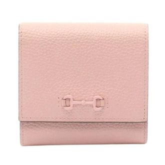 Gucci Pre-owned Wallets, unisex, Pink, Size: ONE SIZE Pre-owned Horsebit Leather Wallet