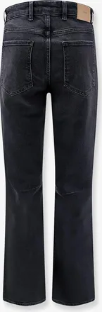 Represent Mens Boot Cut Jeans Black Cotton