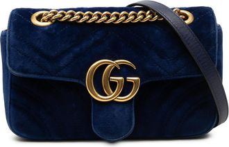 Gucci Pre-owned Gucci Small GG Marmont Matelasse Velvet Shoulder Bag Ladies 3PLB9BQLLQWIVAC7