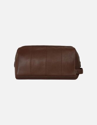 Lakeland Leather Explorer Wash Bag - Brown - Size: ONE size