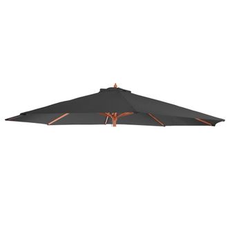 Hhg Nunca Usado] Funda De Recambio Para Parasol Florida, Funda De Recambio Para Parasol, &Oslash; 3,5m Poli&eacute;ster 8 Varillas, Antracita