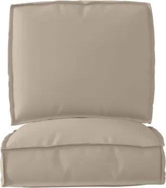 vidaXL Pallet Cushion Set 2 pcs Taupe 50 x 50 x 12 cm Oxford fabric vidaXL